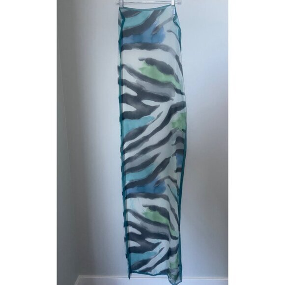 Moschino Cheap And Chic Silk Scarf 21” x 64” - Picture 7 of 7